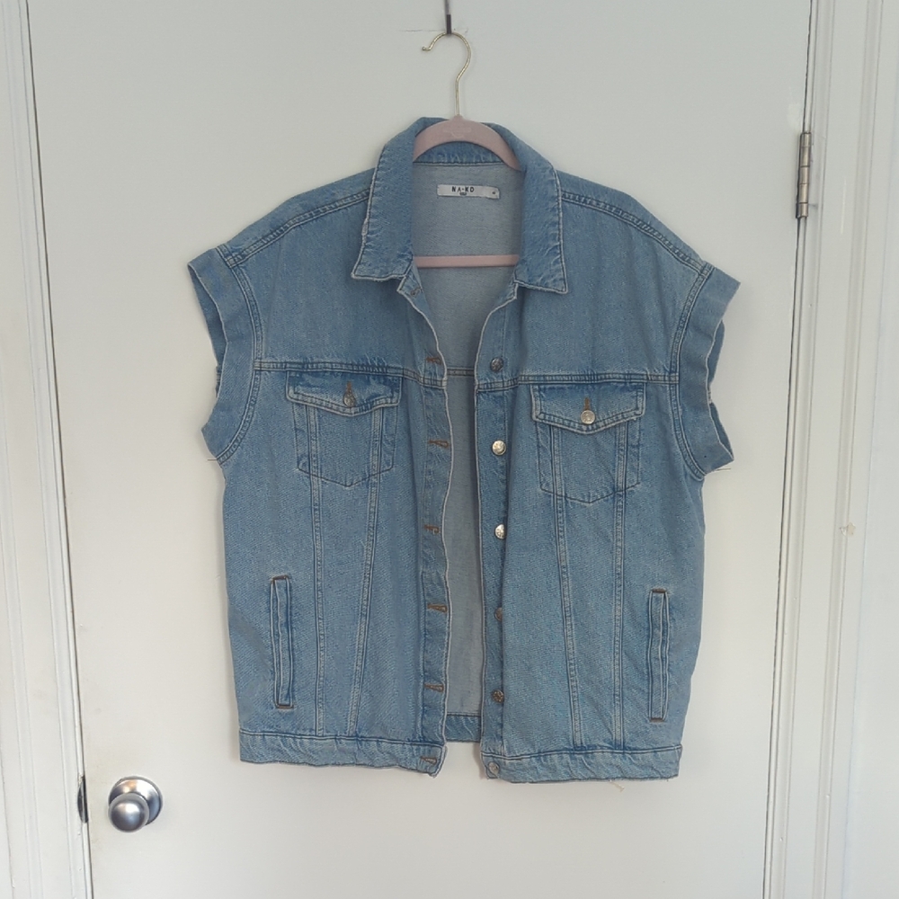 Denim Sleeveless Vest